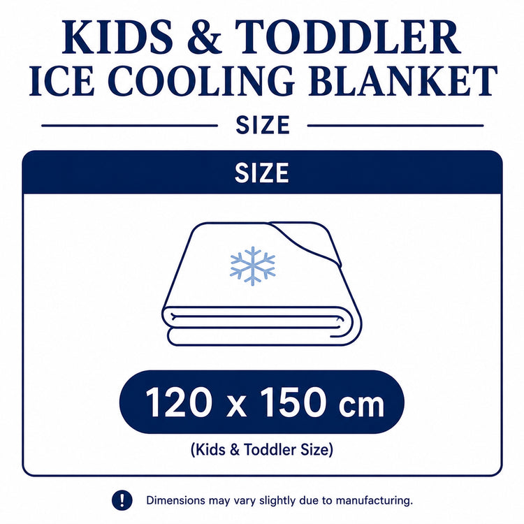 Kids and Toddlers Ice Cooling Calming Blanket - Reversible Dual-sided Design - Buy 1 Get 1 FREE