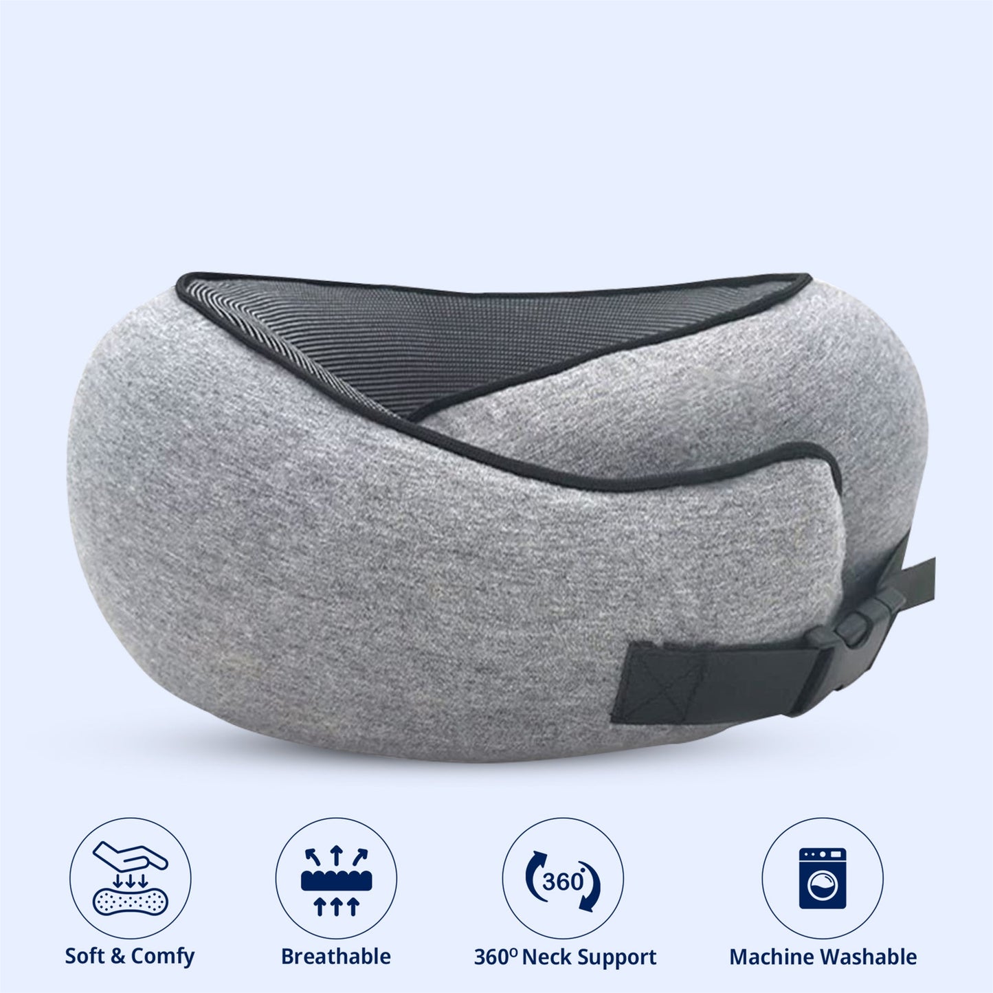 Travel Pillow for Neck, Head and Shoulder Support
