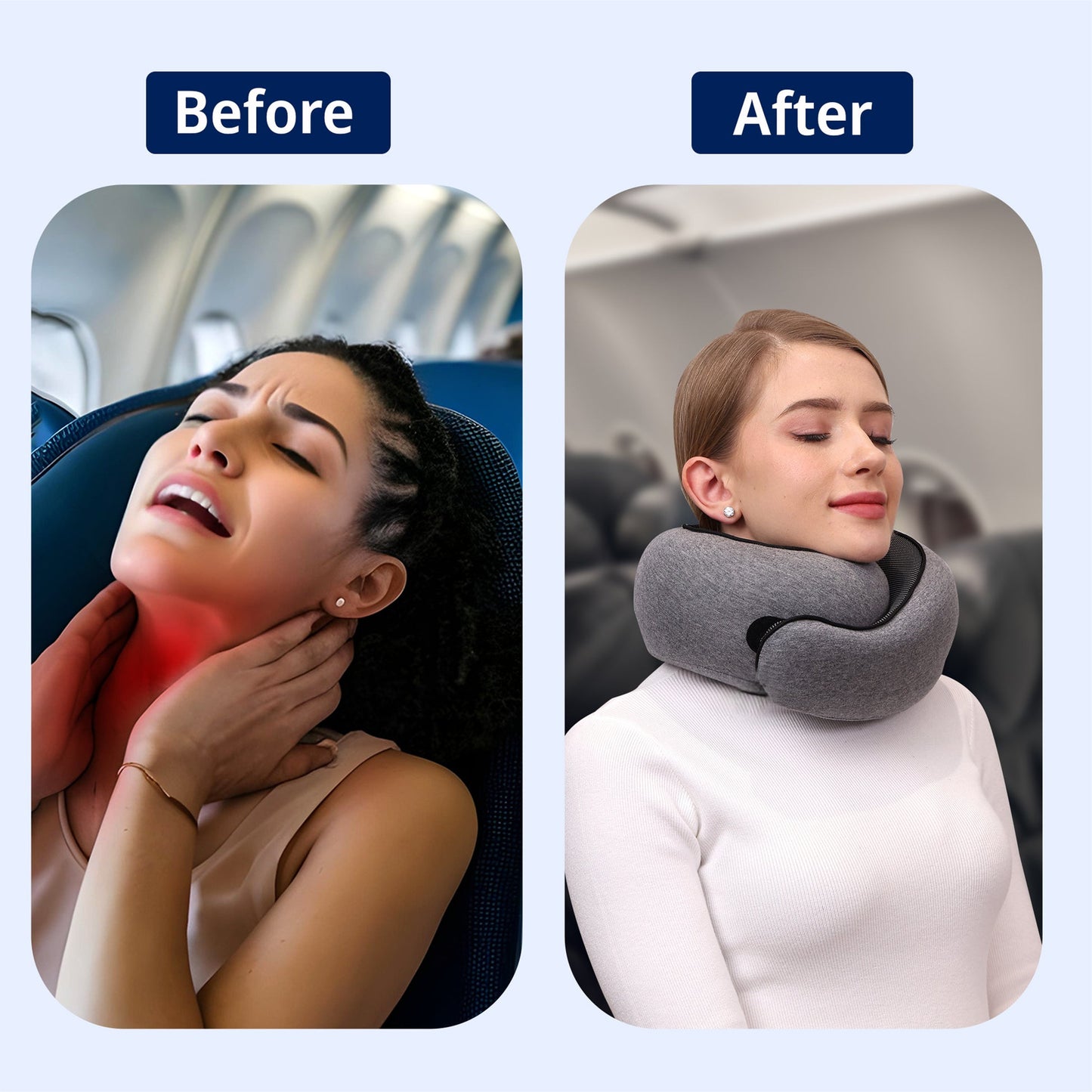 Travel Pillow for Neck, Head and Shoulder Support