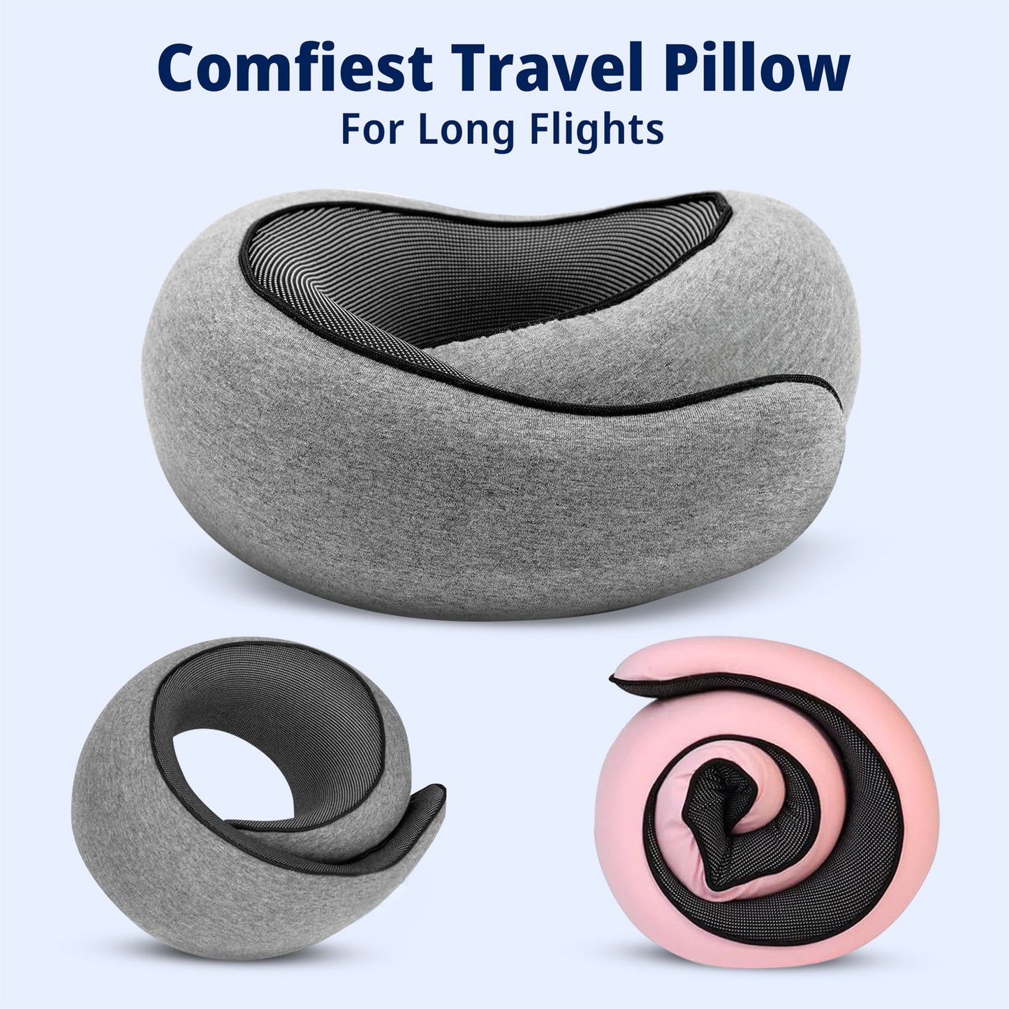 Travel Pillow for Neck, Head and Shoulder Support