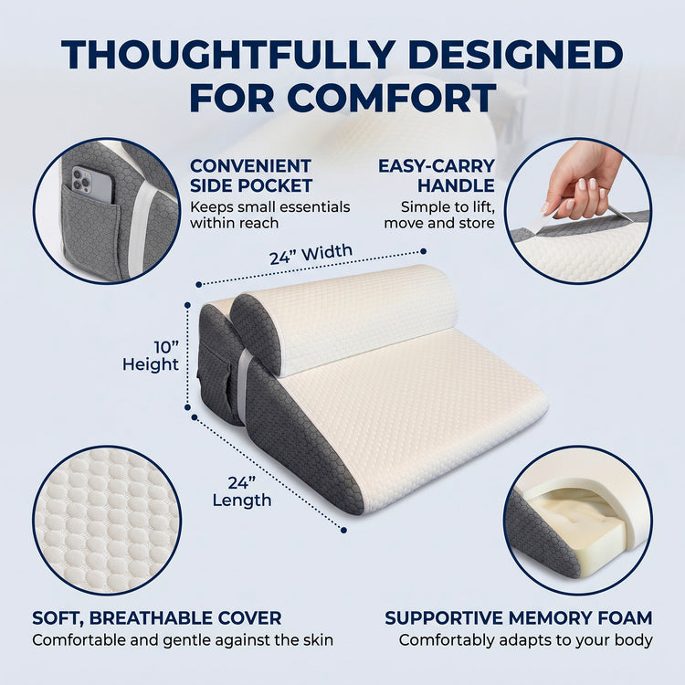 Quiet Tilt - Anti-Snoring Wedge Pillow