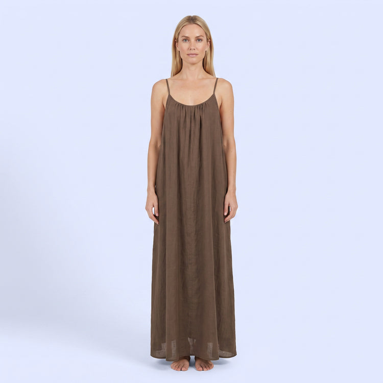 Crimson Nights Maxi Dress