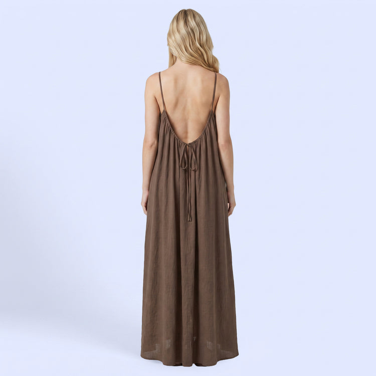 Crimson Nights Maxi Dress