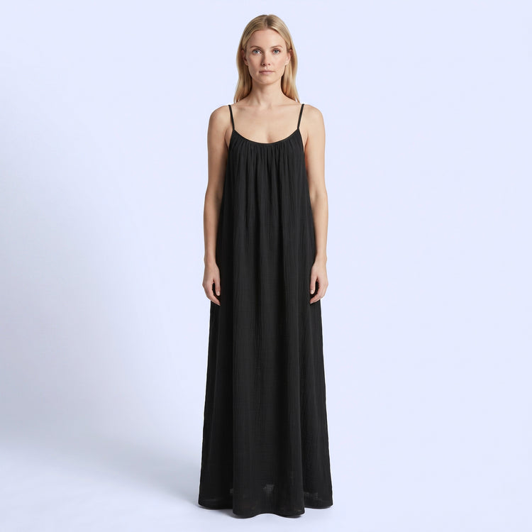 Crimson Nights Maxi Dress
