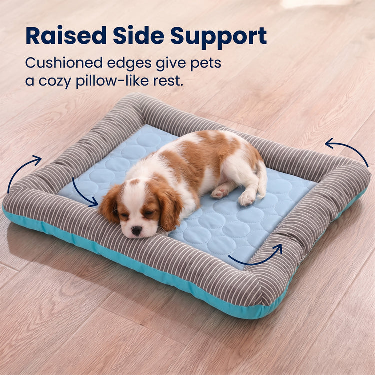 Summer Cooling Dog Mat with Sides