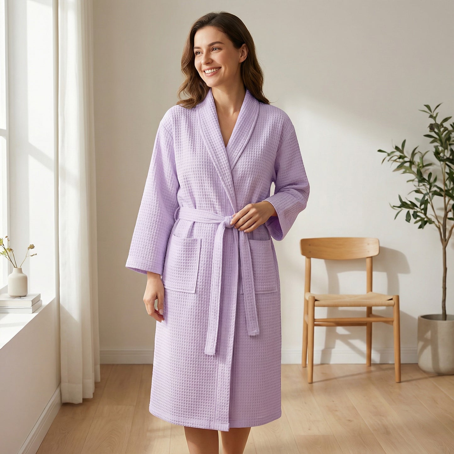 Women Luxury Cotton Bathrobe