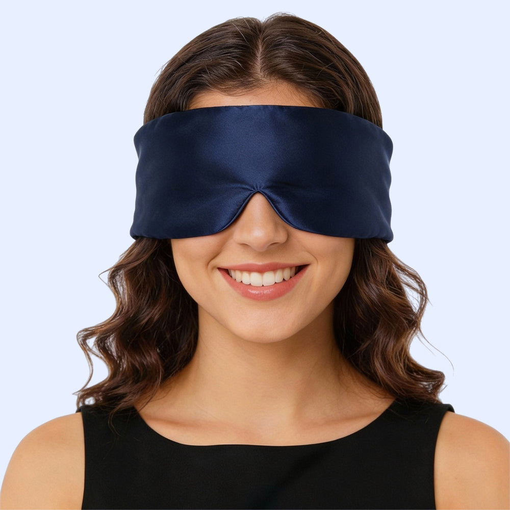 Luxurious Wide Padded Silk Sleeping Eye Mask