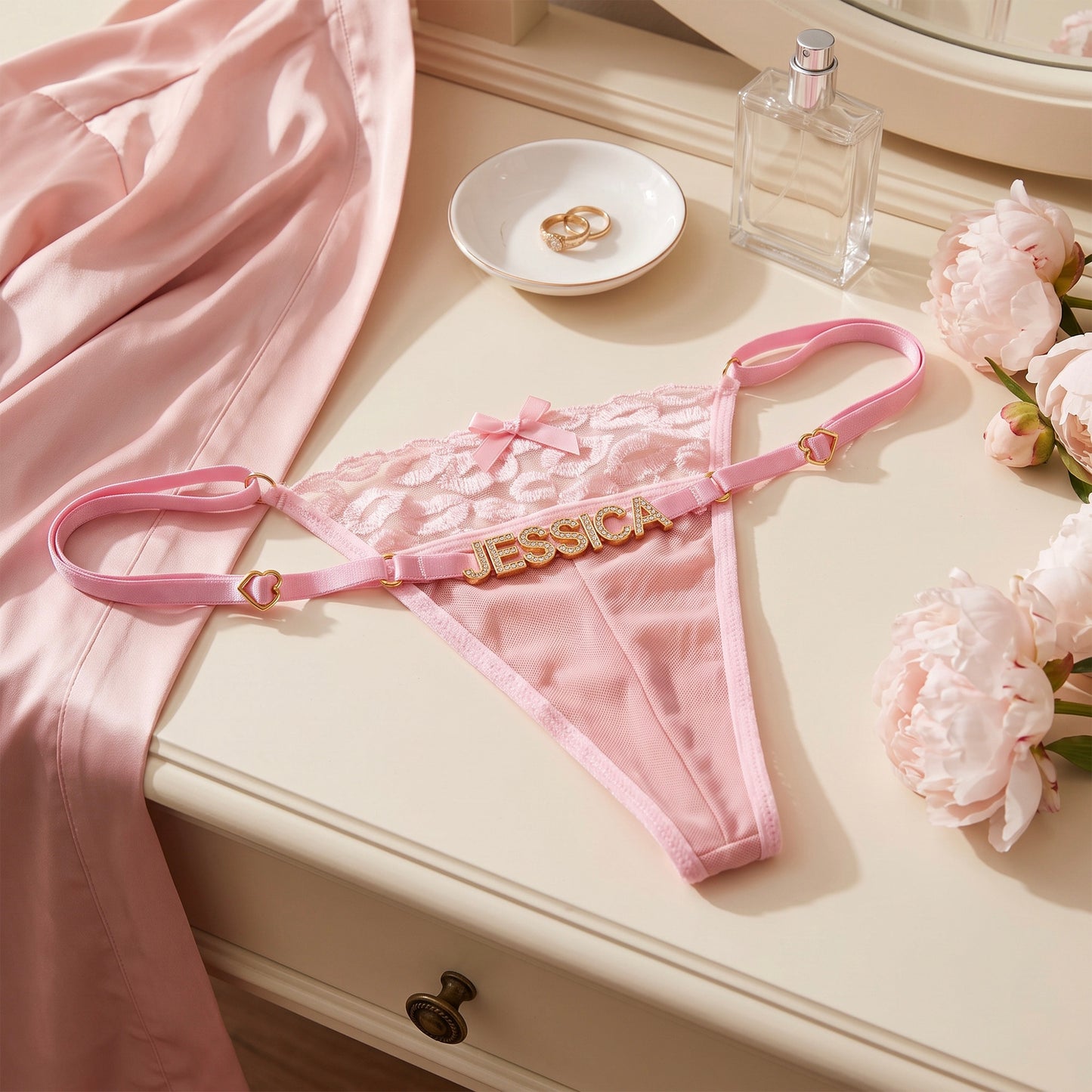 Personalized Lace Thongs