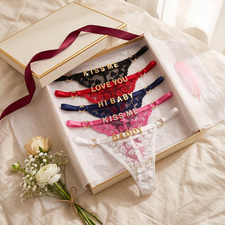 Personalized Lace Thongs