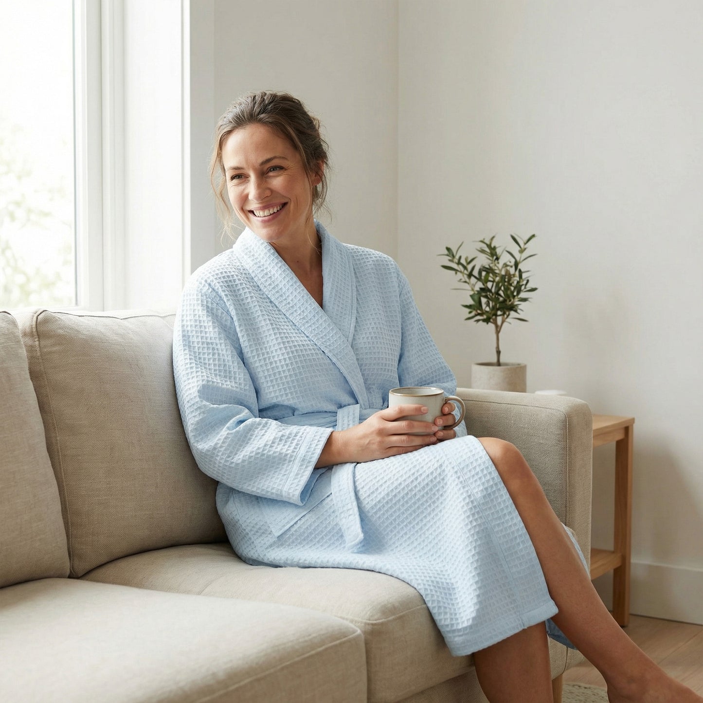 Women Luxury Cotton Bathrobe