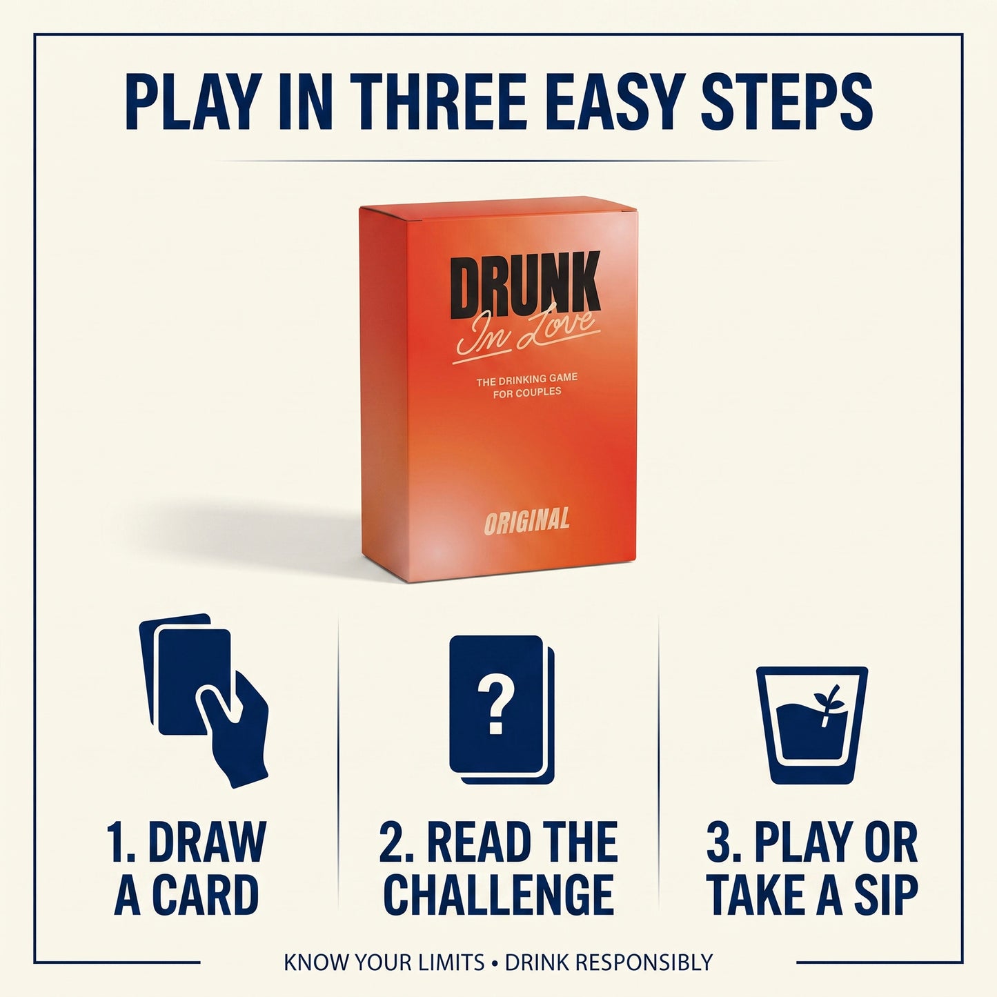 Drunk In Love - Couples Drinking Card Game
