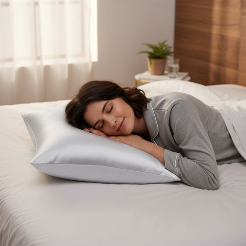 Fețe de pernă din mătase - Huse de pernă răcoritoare pentru păr, piele și somn