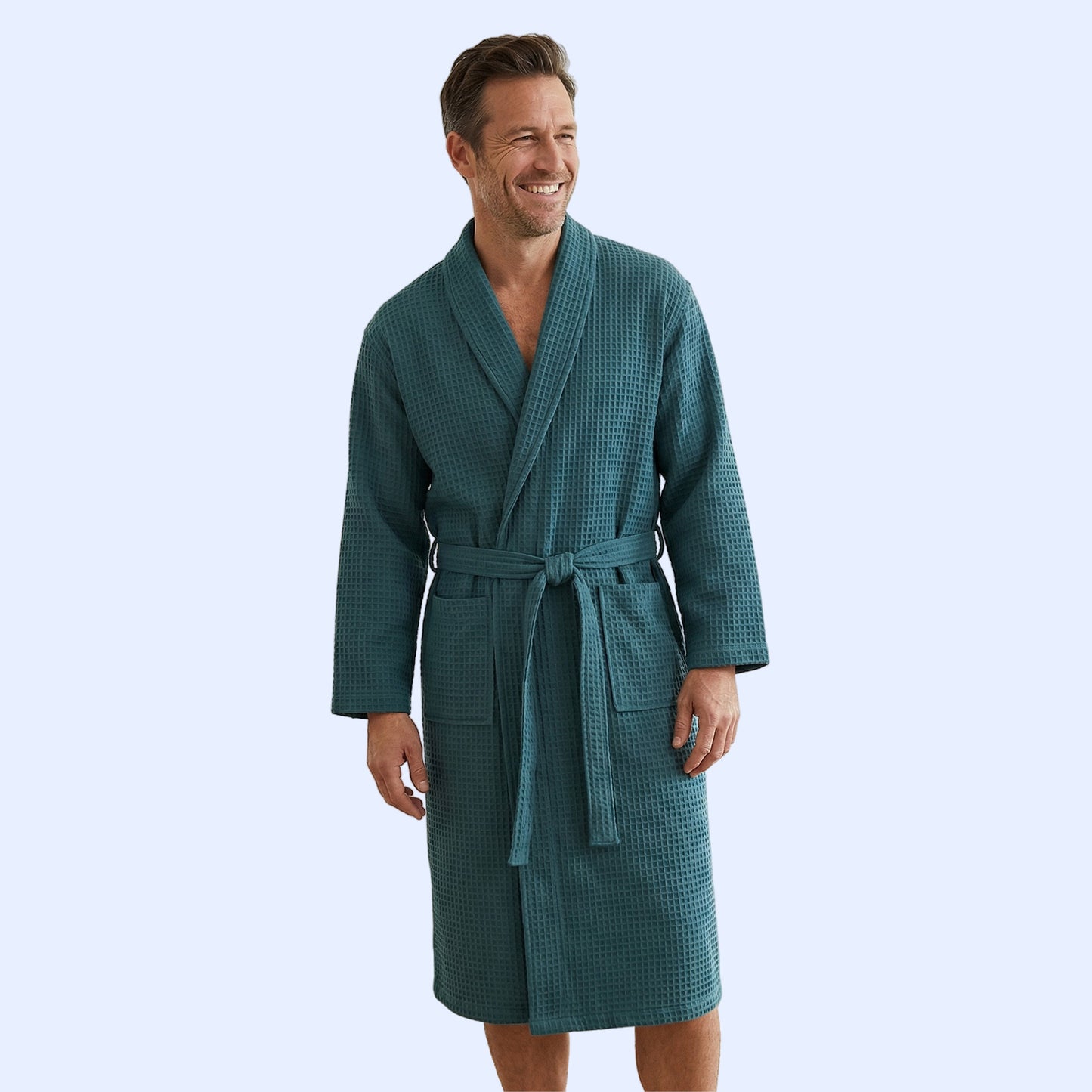 Men Luxury Cotton Bathrobe