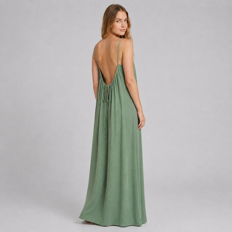 Crimson Nights Maxi Dress