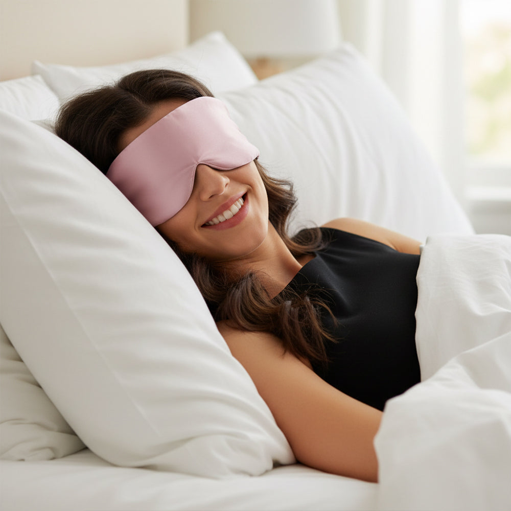 Luxurious Wide Padded Silk Sleeping Eye Mask