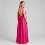 Crimson Nights Maxi Dress