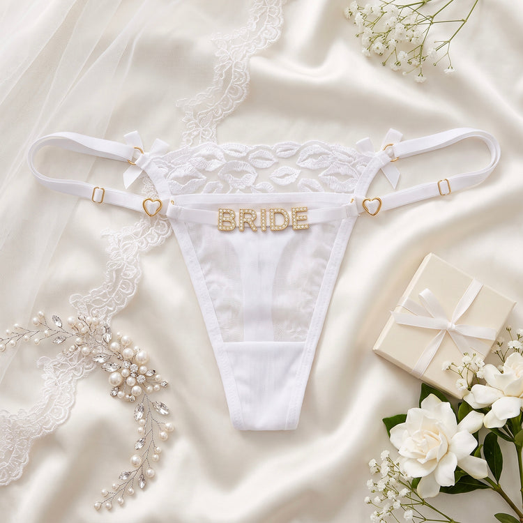 Personalized Lace Thongs