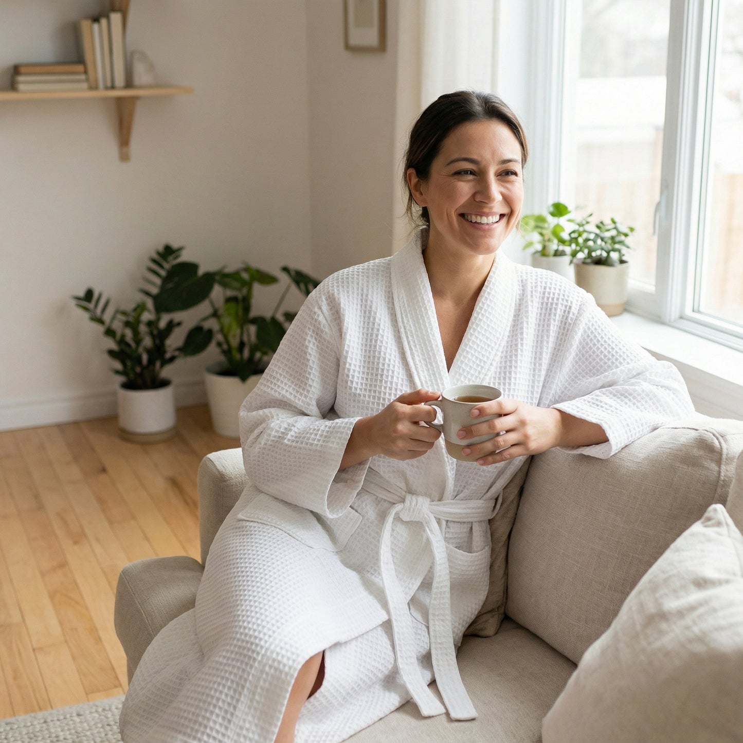 Women Luxury Cotton Bathrobe