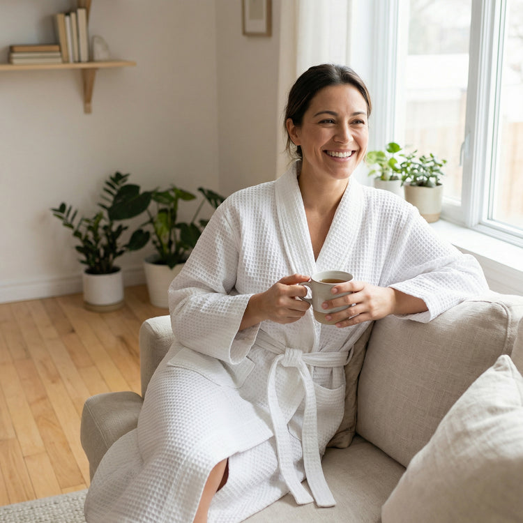 Women Luxury Cotton Bathrobe