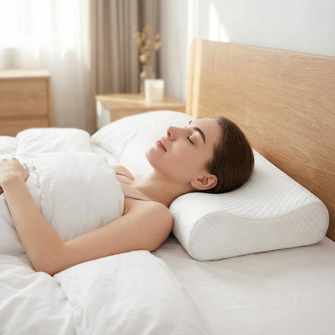 Pernă cervicală pentru disconfort și suport la nivelul gâtului