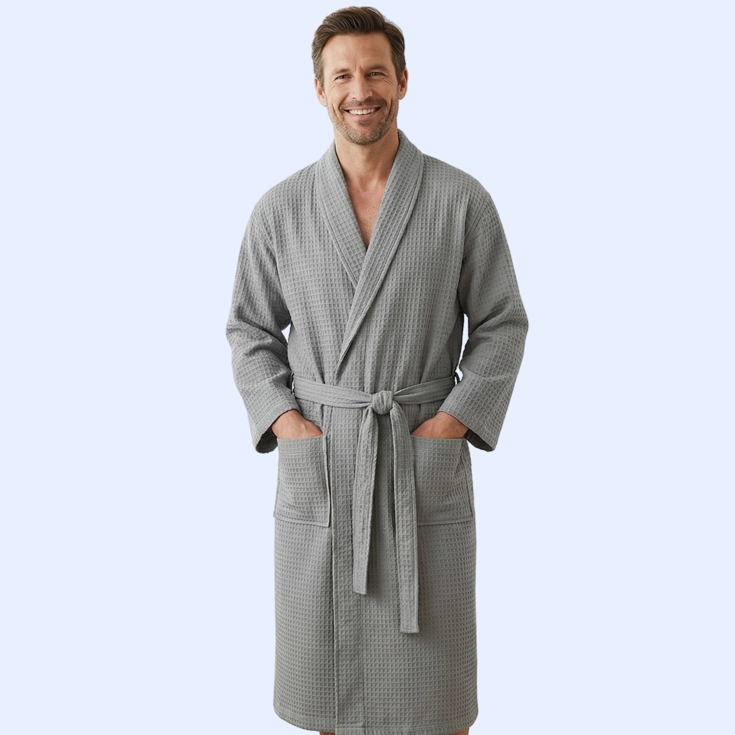 Men Luxury Cotton Bathrobe