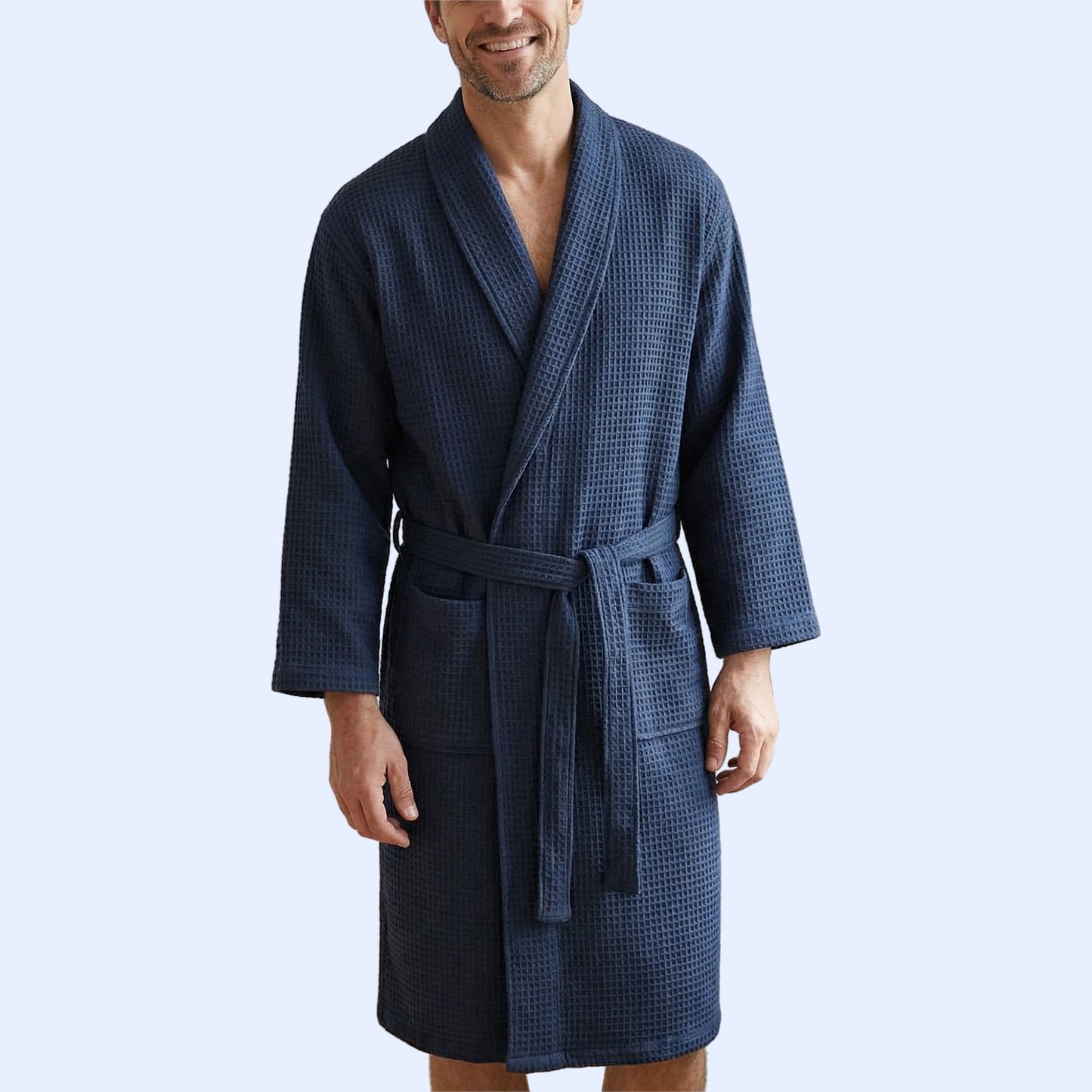 Men Luxury Cotton Bathrobe