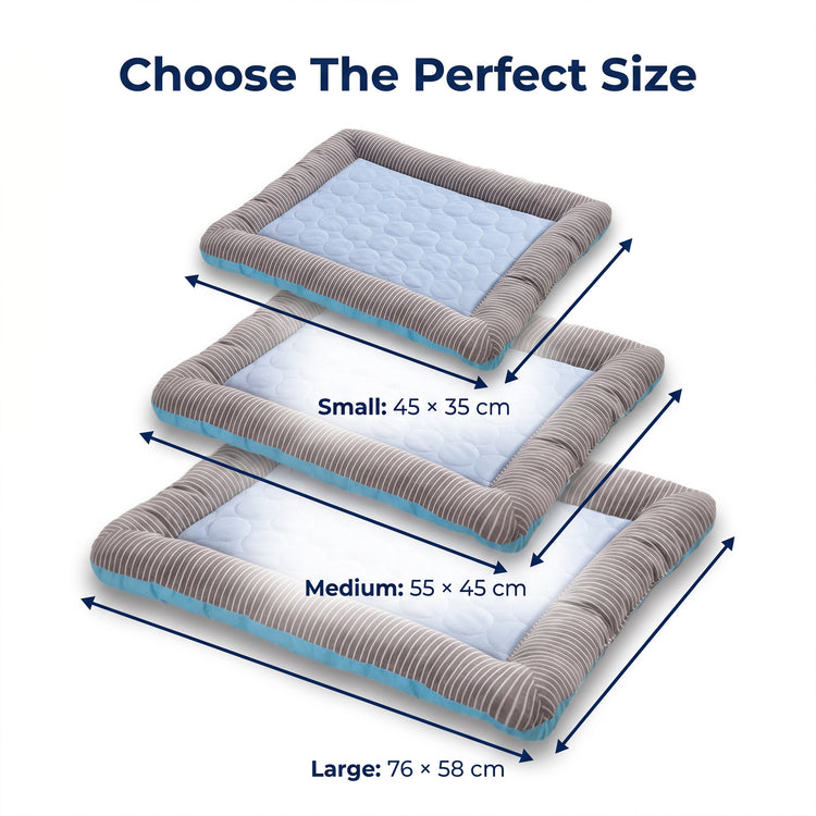 Summer Cooling Dog Mat with Sides