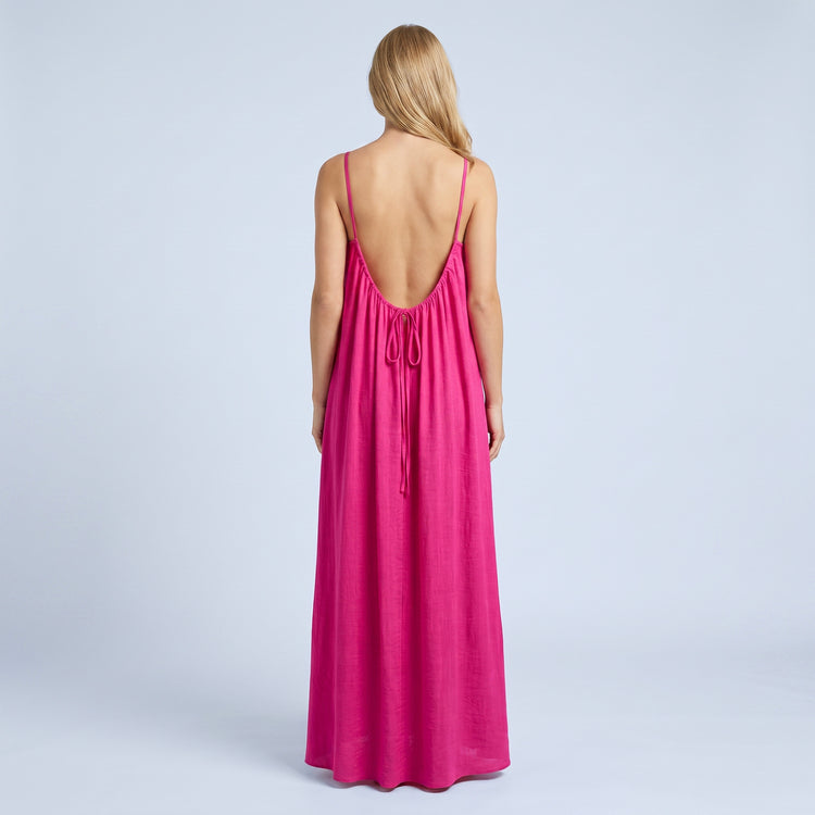 Crimson Nights Maxi Dress