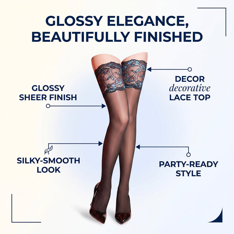 Aurora Shine Thigh High Stockings