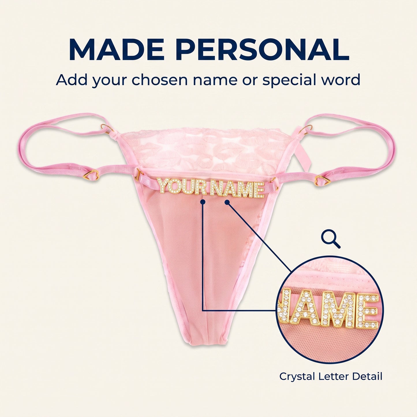 Personalized Lace Thongs