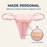 Personalized Lace Thongs