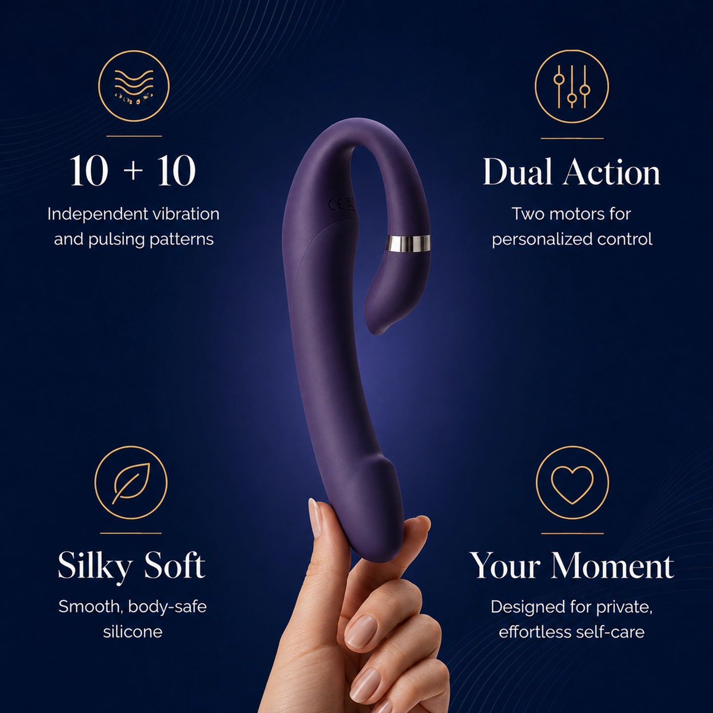 Dual-Action Pleasure Vibrator
