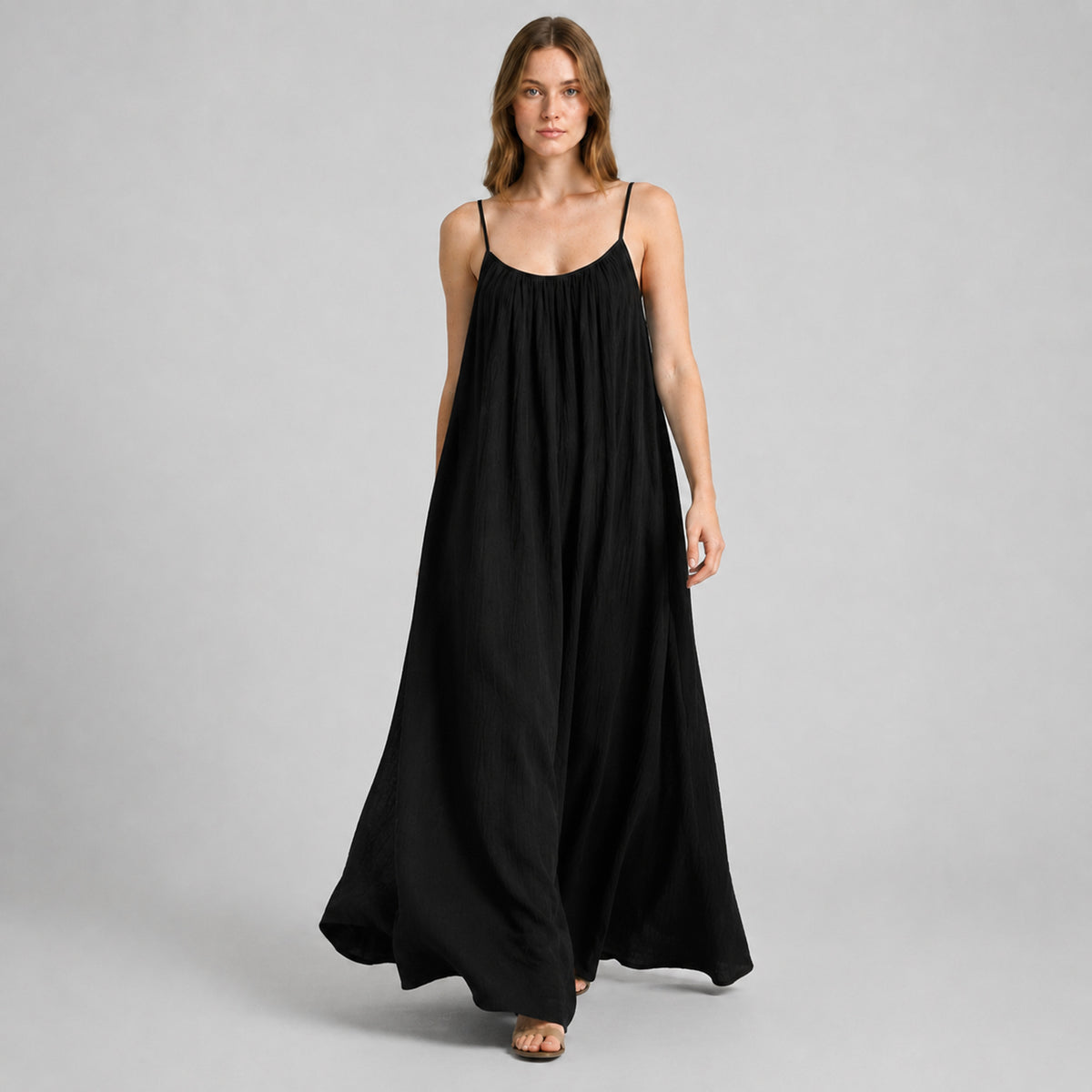 Crimson Nights Maxi Dress