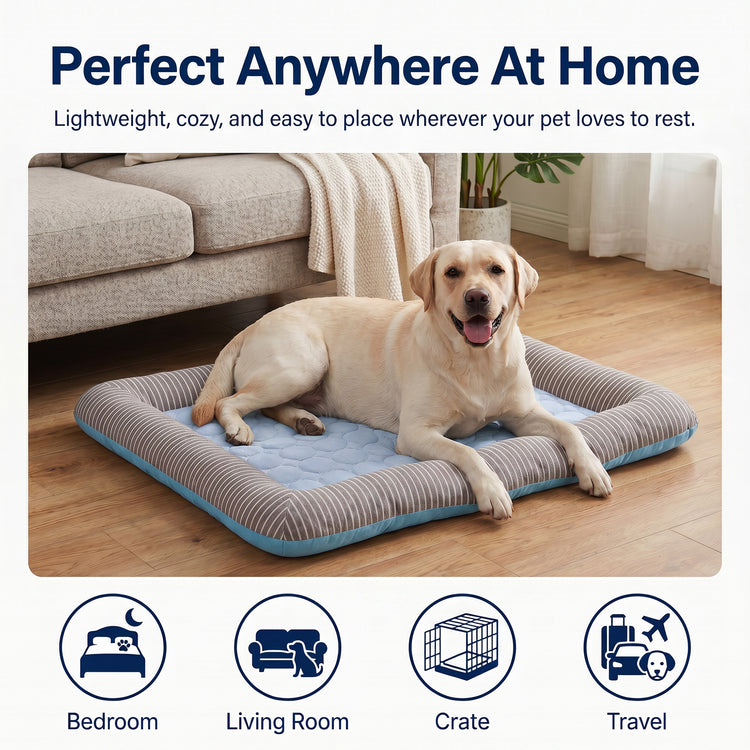 Summer Cooling Dog Mat with Sides