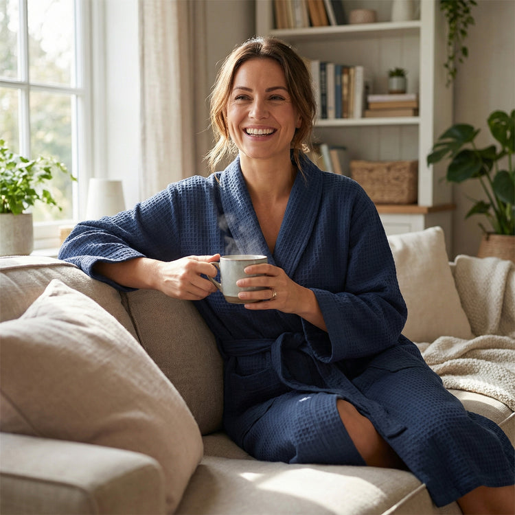 Women Luxury Cotton Bathrobe