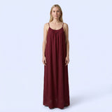 Crimson Nights Maxi Dress