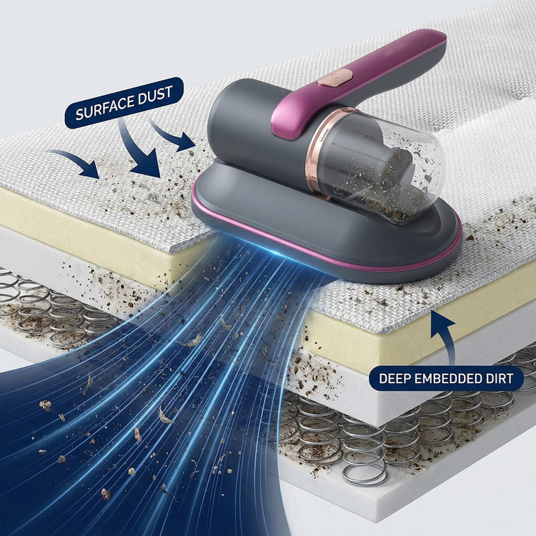 Dust Vacuum & Iron – Ideal for Furniture, Bedding, Mattresses & Pet Hair
