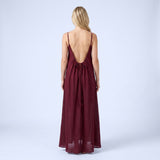 Crimson Nights Maxi Dress