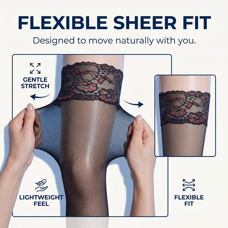 Aurora Shine Thigh High Stockings