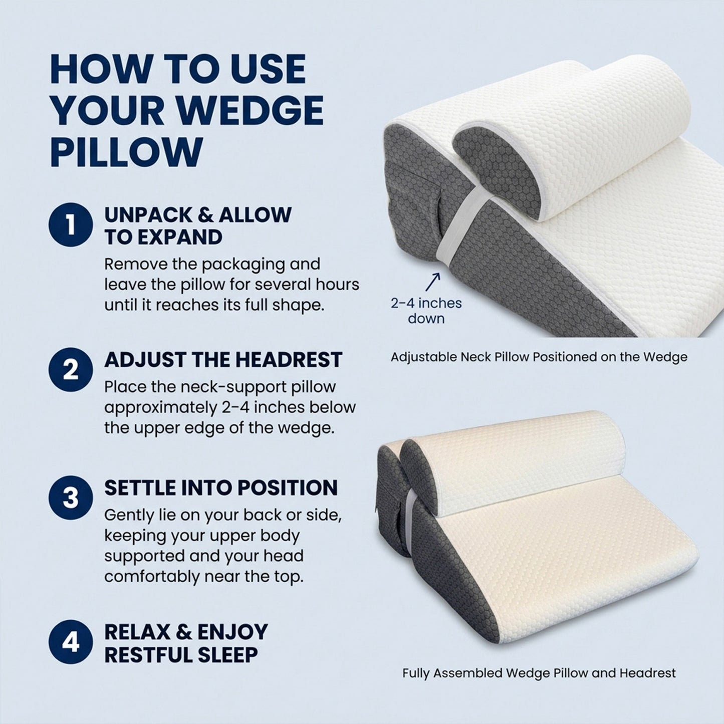 Quiet Tilt - Anti-Snoring Wedge Pillow