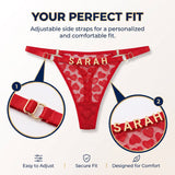 Personalized Lace Thongs
