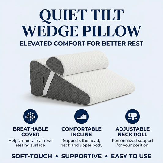 Quiet Tilt - Anti-Snoring Wedge Pillow