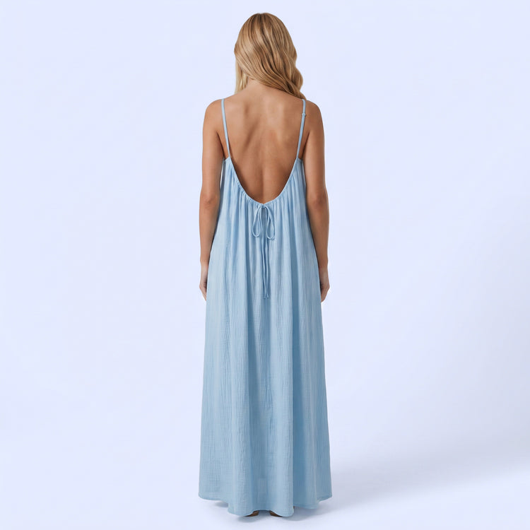Crimson Nights Maxi Dress