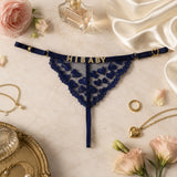 Personalized Lace Thongs