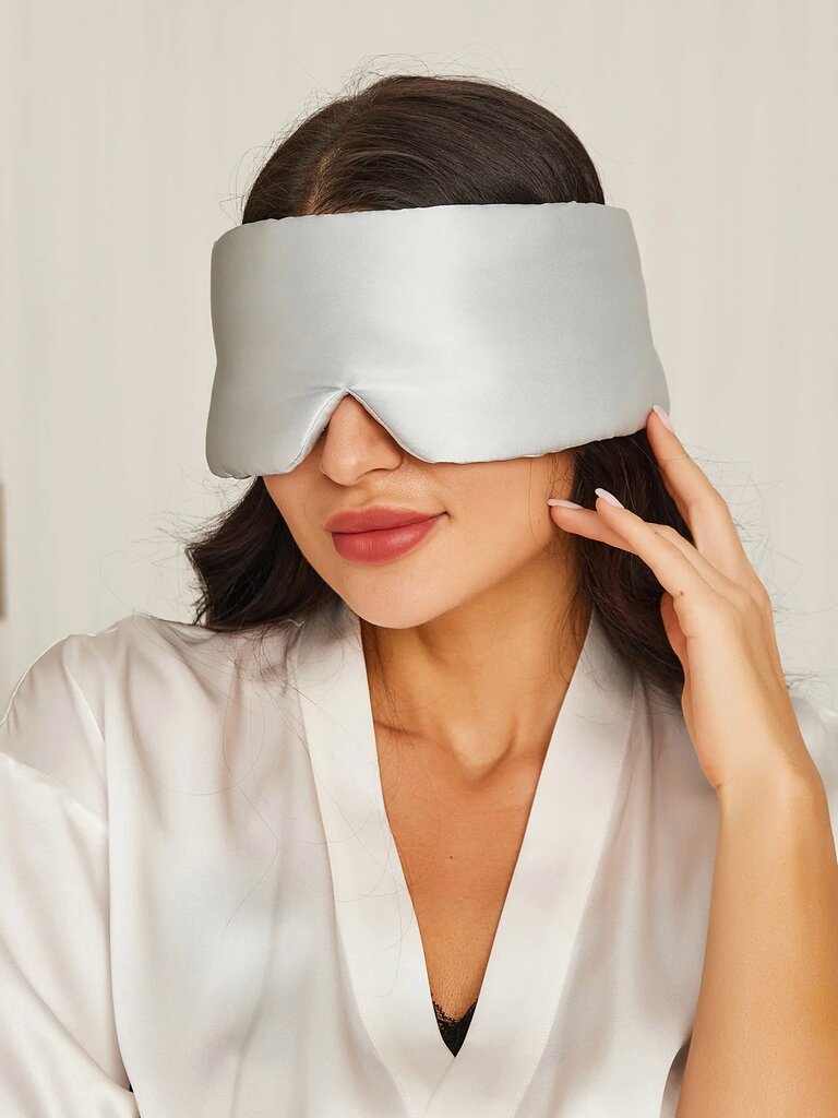 Luxurious Wide Padded Silk Sleeping Eye Mask
