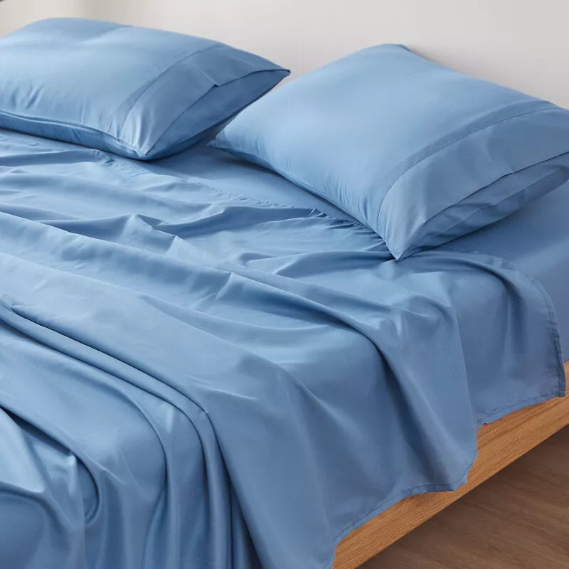Luxury Cotton Sheet Set Ocean Blue