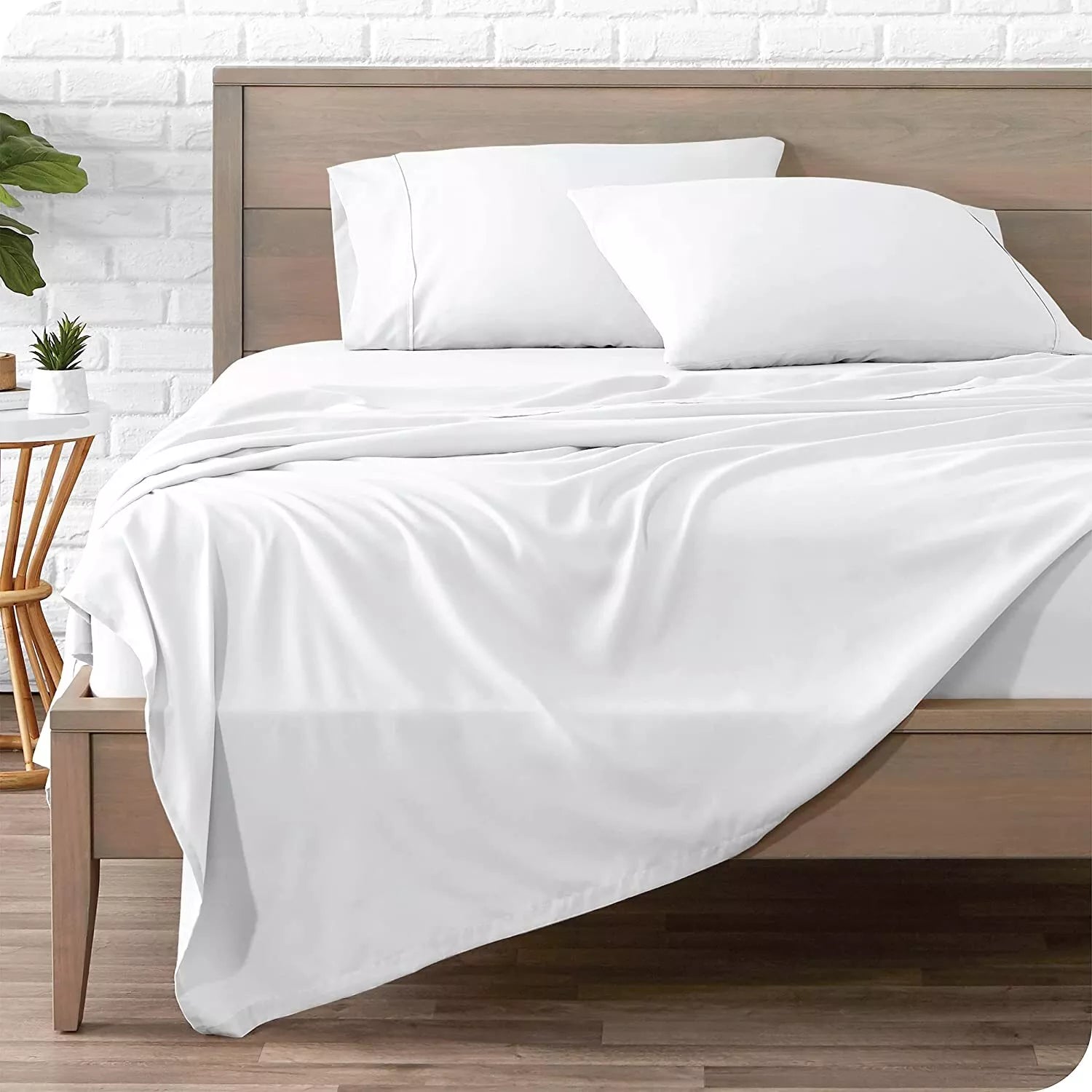 Luxury Cotton Sheet Set White