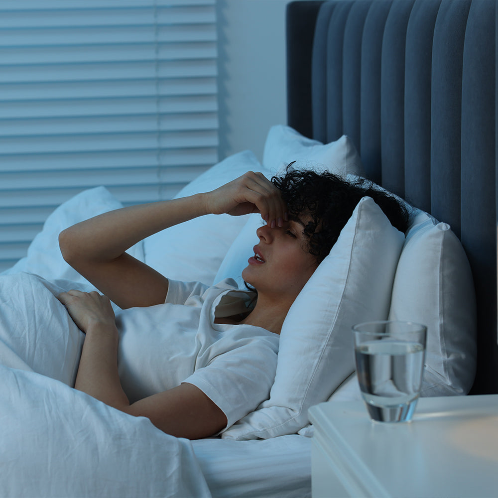 Heat gets trapped, causing restless &  uncomfortable sleep